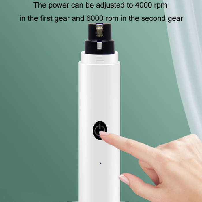 Pet Fully Automatic Nail Grinder With LED Light(2nd Generation White)