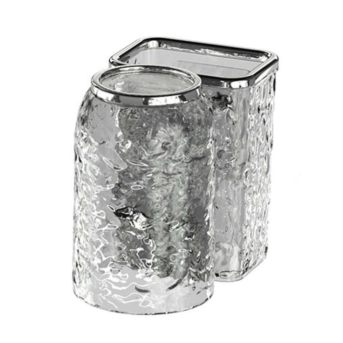 Bathroom Toothbrush Organizer Household Multifunctional Storage Rack, Style: Single Cup Transpare...