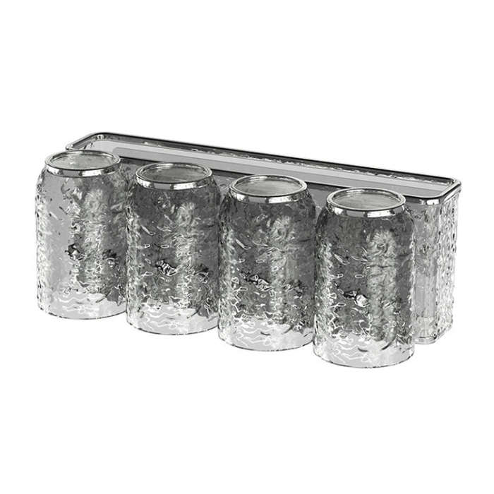 Bathroom Toothbrush Organizer Household Multifunctional Storage Rack, Style: Four Cups Transparen...