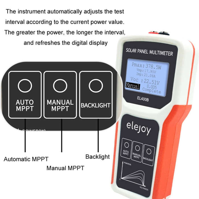elejoy 400W MPPT Solar Photovoltaic Panel Multimeter(EL400B)