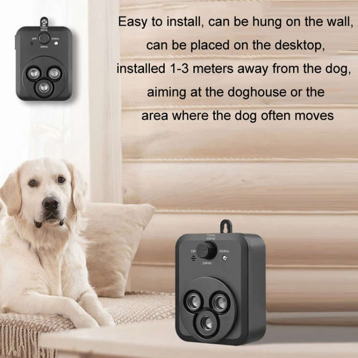 Ultrasonic Bark Stopper Outdoor Noise-Proof Automatic Dog Repellent(G3)