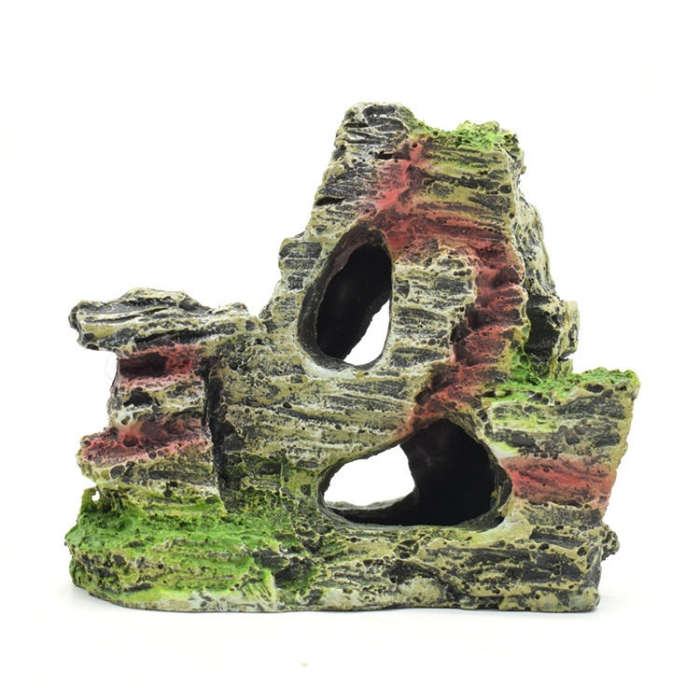 Aquarium Aquascape Accessories Resin Fish Tank Wigwam Landscape Decoration, Style: Model A
