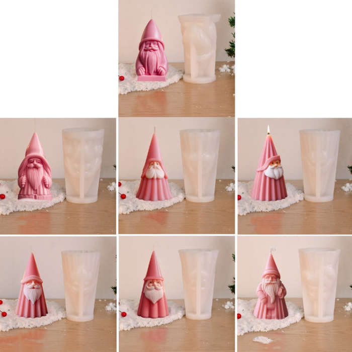 Santa Claus Aromatherapy Candle DIY Silicone Mold, Style: B ZL-80