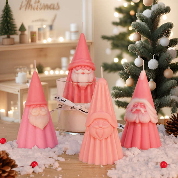 Santa Claus Aromatherapy Candle DIY Silicone Mold, Style: A ZL-79