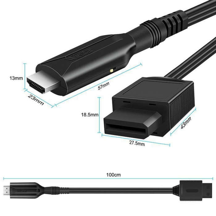 For Nintendo Wii To HDMI Converter  Adapter Cable 1m 1080P For Full HD Device