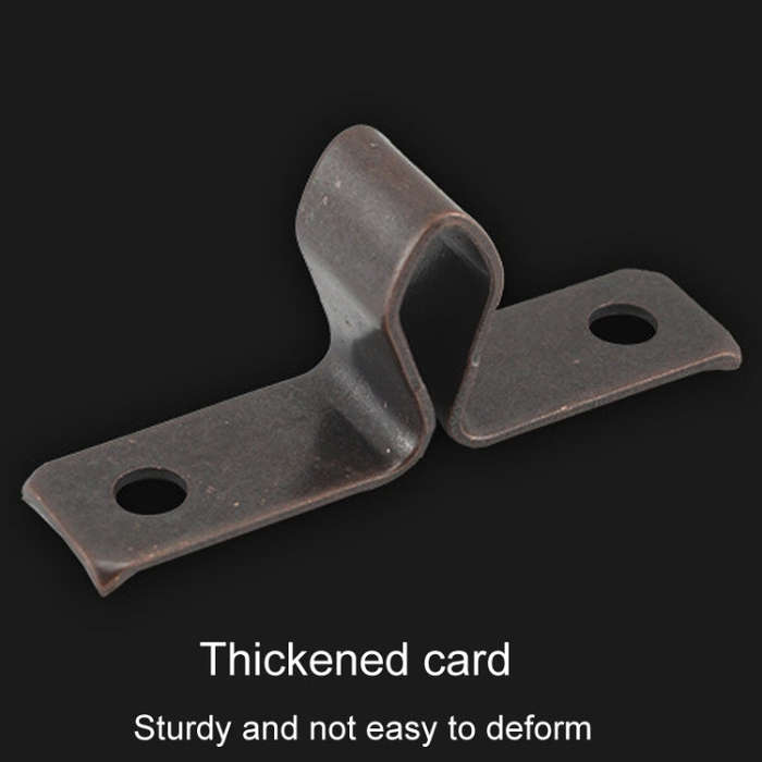 5pcs Antique Old- Style Short Foot Door Clip Buckle Household Closet Cabinet Door Catches, Style:...