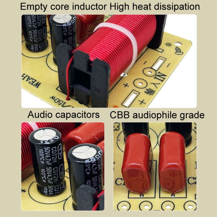 High Medium And Low 3-Way Audio Crossover Home Cinema Speaker Divider, Style: 305A Model