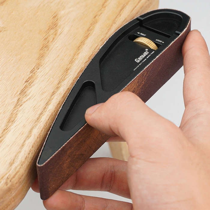 Ganwei Sandpaper Holder Adjustable Manual Curve Grinding Polishing Belt Sander Sandboard Woodwork...