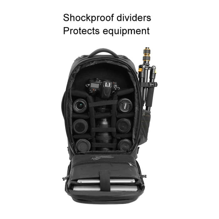 Cwatcun D136 Generation 1 Large Camera Trolley Shoulder Bag Large Capacity Outdoor Photography St...