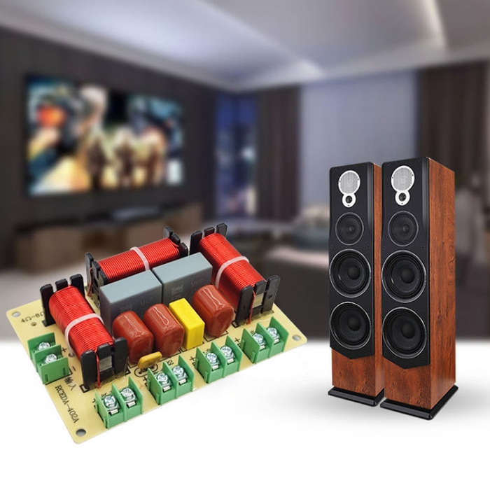 RCEDA-402A One High One Medium Two Low 4-Way Speaker Crossover Audio Modification Divider