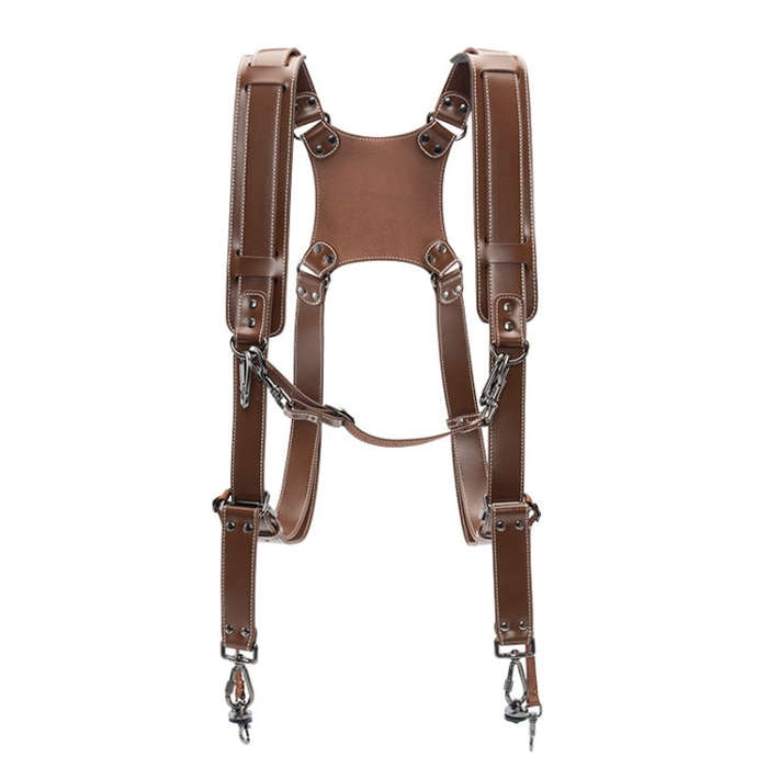 Cwatcun H90 Dual Camera Leather Strap Adjustable Multi-functional Convenient Camera Shoulder Stra...