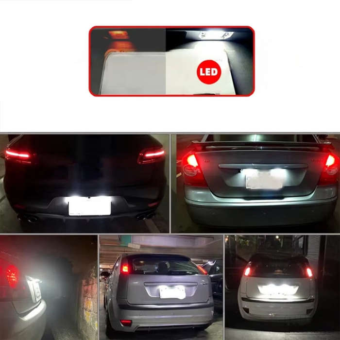 2pcs For Nissan Qashqai J10 / J11 / X-Trail / Teana License Plate Light Modification