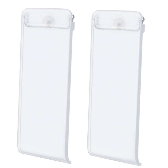 For Nintendo Switch Console 2pcs Replacement Kickstand Back Shell Holder(Transparent White)