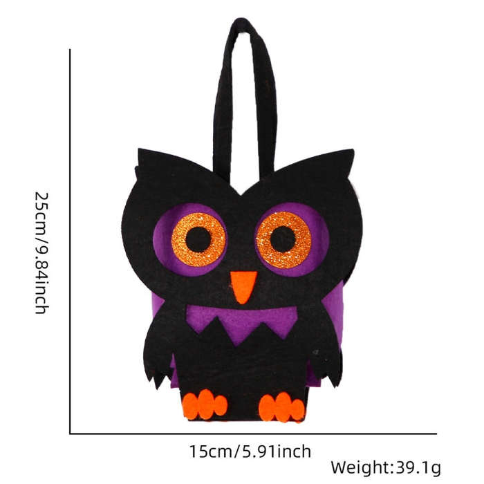 Halloween Felt Candy Bag Party Costume Three-Dimensional Handbag, Color: Owl