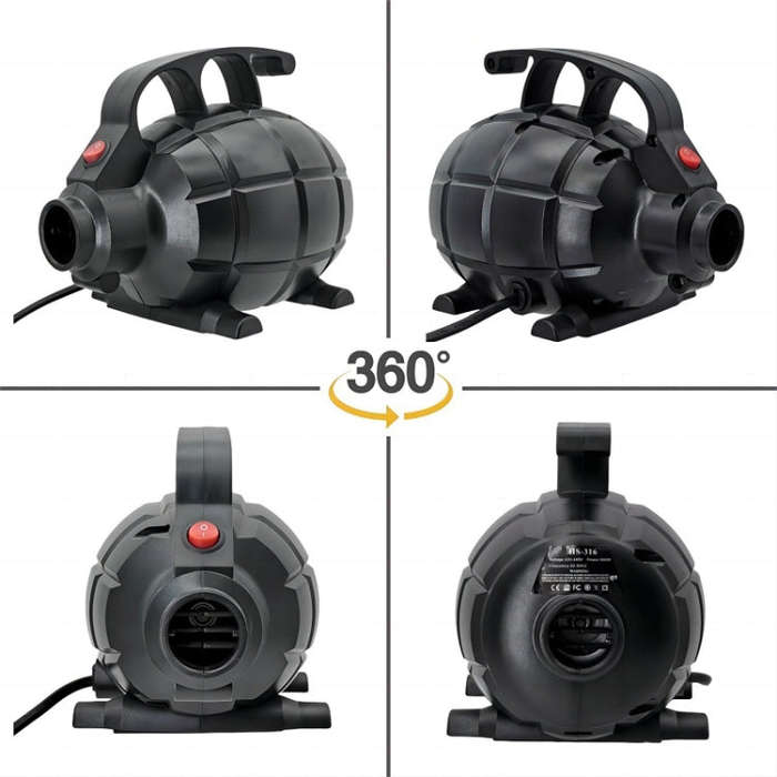 Electric Air Pump Household Inflatable Pump 600W High Power Electric Inflator, Plug: EU Plug