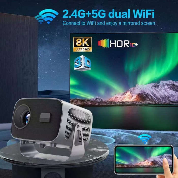 A10 4K Smart Android Portable Projector US Plug