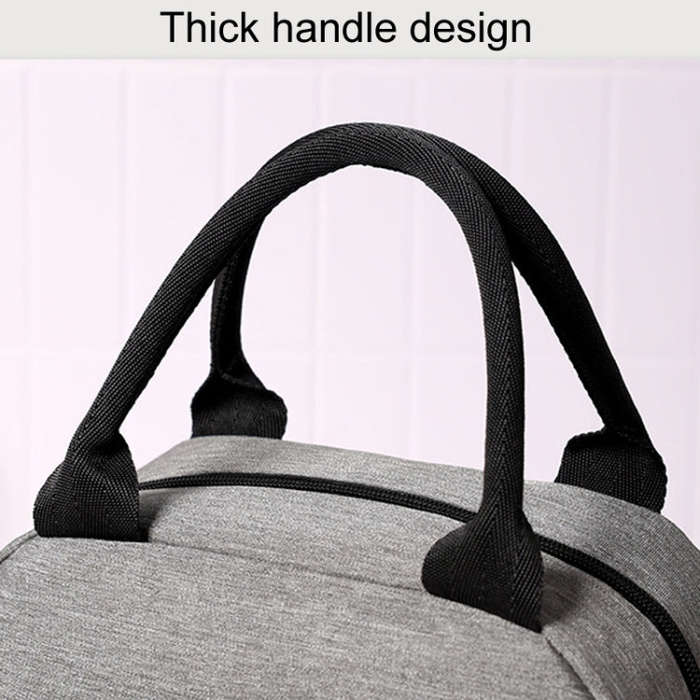 FRISCHE Portable Handheld Insulated Lunch Pack Outdoor Picnic Large Capacity Bento Bag(Pink)