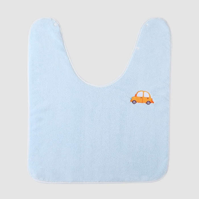 Children Wash Towel Brushing Baby Bib Not Wetsuit Multifunctional Facial Washing Towel, Color: Bl...