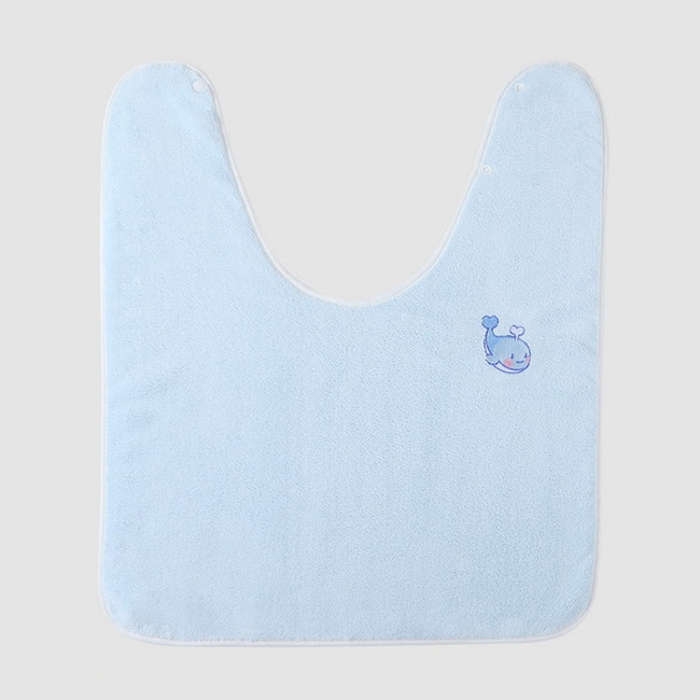 Children Wash Towel Brushing Baby Bib Not Wetsuit Multifunctional Facial Washing Towel, Color: Bl...