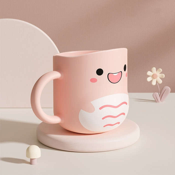 Water Mug Brushing Cup Baby Home Cute Cartoon Drop-Proof Eco-Friendly Cup, Style / Pattern Random...
