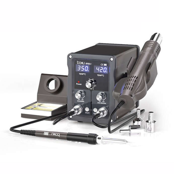 BAKU BA-898A+ 2-In-1 Soldering Station Hot Air Station Adjustable Temperature US Plug 110V