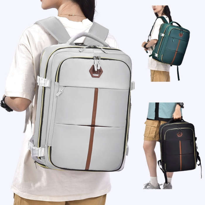 WEIXIER B717 Large Capacity Travel Shoulder Bag Simple Students Universal Schoolbag(Black)