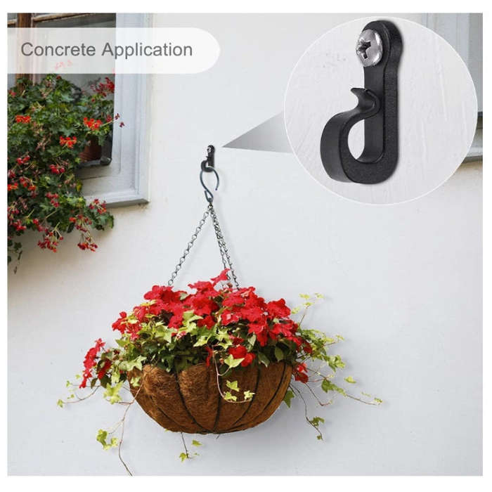 45pcs /Box Holiday Lights Hanger Hooks With Phillips Screw For Wire And Led Light(White)