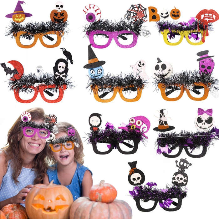 Halloween Party Decoration Glasses Masquerade Costume Props BOO Lips Bat