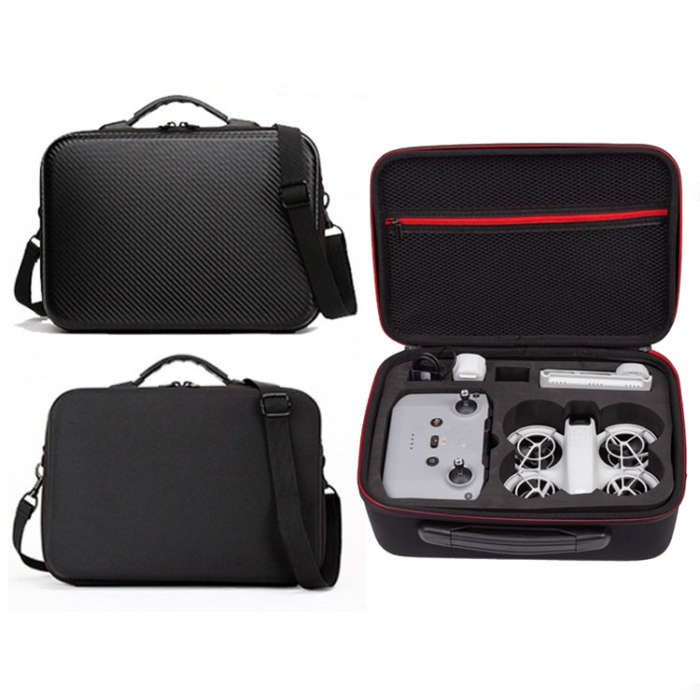For DJI Neo Drone Storage Bag Messenger Bag Carrying Case, Fabric: PU Leather