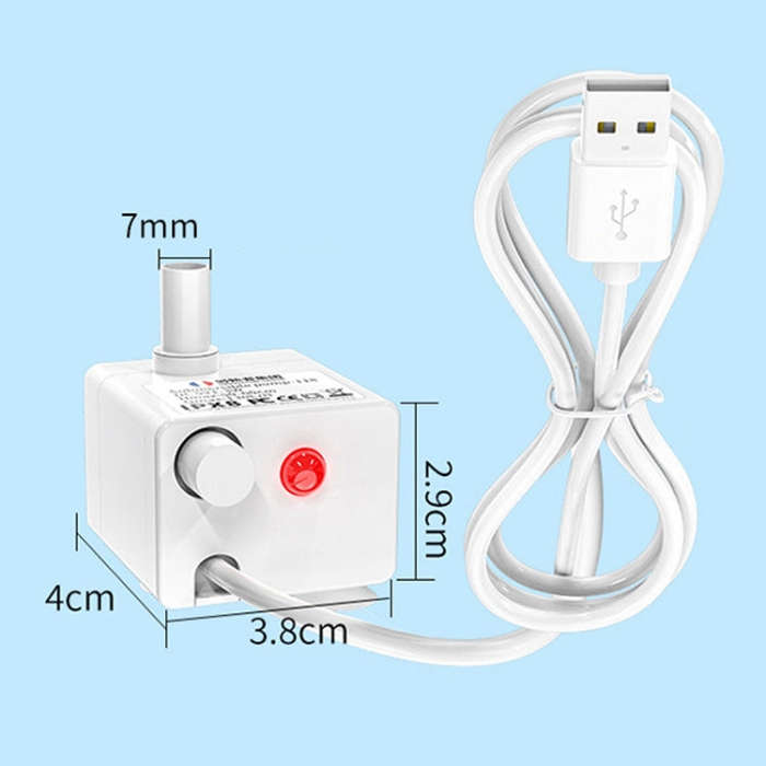 Innovator Group USB Pet Water Dispenser Pump 5V Mute Micro Brushless DC Water Pump No Water Power...