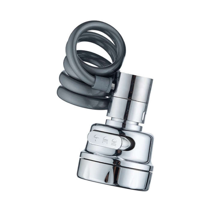 3 Gear Water Outlet Pull-out Anti-splash Kitchen Faucet Cold and Hot Household Swivel Washbasin S...
