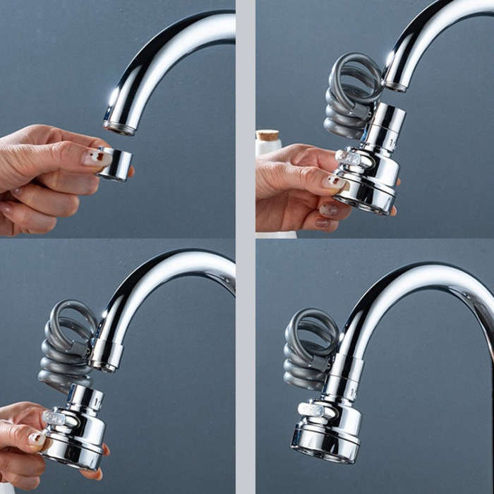 3 Gear Water Outlet Pull-out Anti-splash Kitchen Faucet Cold and Hot Household Swivel Washbasin S...