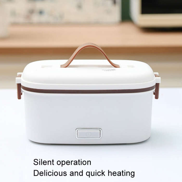 A08 Single Voltage Electric Lunch Box Stainless Steel Lining Plug-in Heating Bento Box(UK Plug)