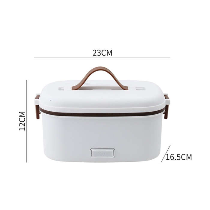 A08 Single Voltage Electric Lunch Box Stainless Steel Lining Plug-in Heating Bento Box(UK Plug)