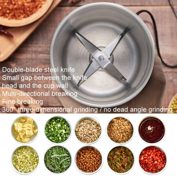 Single Cup Cross Knife Small Electric Grinder Coffee Bean Grains Fine Grinding Powder Machine UK ...