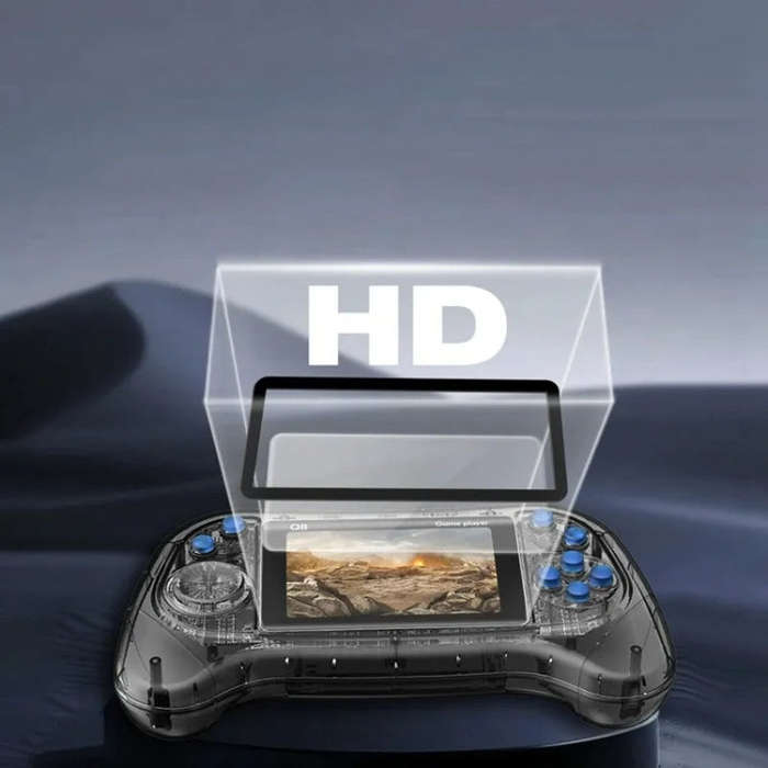Q8 Handheld Game Console 3.0 Inch Screen Support TV Connection Built In 800 Games Singles Transpa...