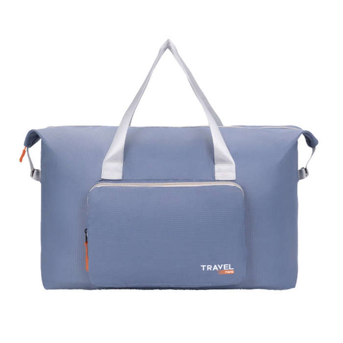 Folding Travel Bag Large Capacity Gym Rucksack Portable Luggage Clothes Storage Bag(Blue)