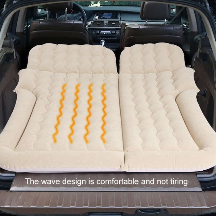 Inflatable Mattress For Car Travel SUV Rear Seat/Trunk, Color: Black Dual-purpose Long Pier