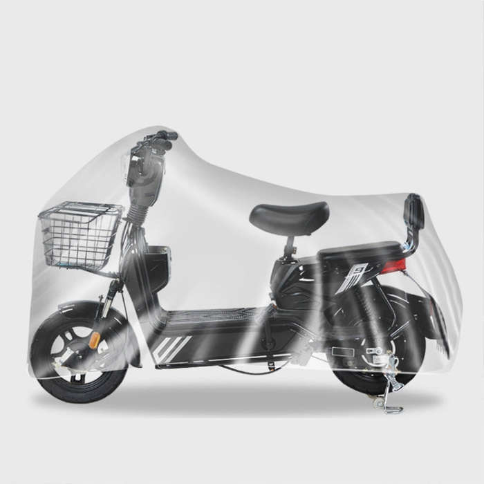 230x120cm Disposable Transparent PE Film Rainproof Dustproof Motorcycle Scooter Cover