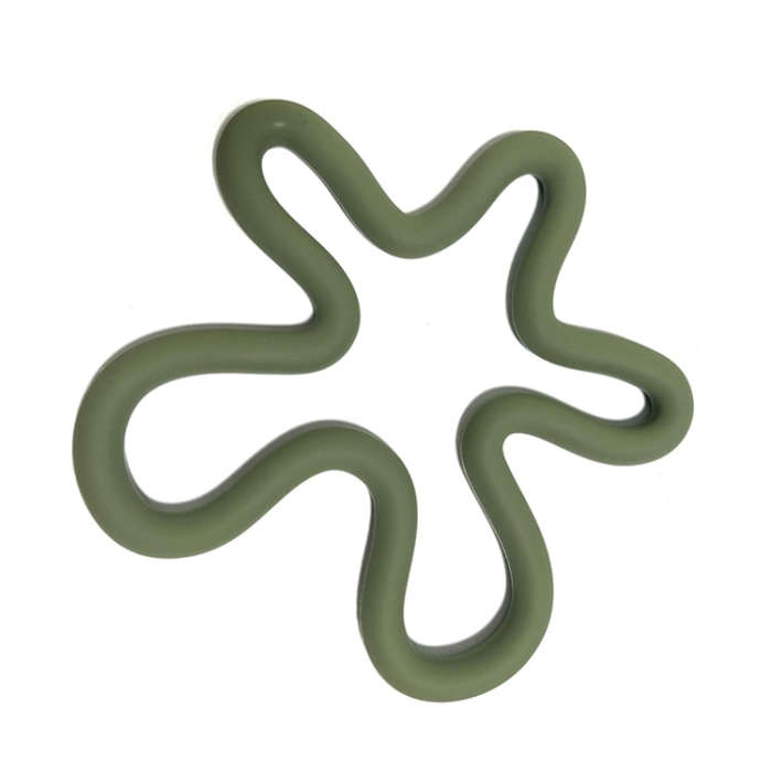 Household Irregular Silicone Heat Insulation Mat Kitchen High Temperature Resistant Desktop Place...