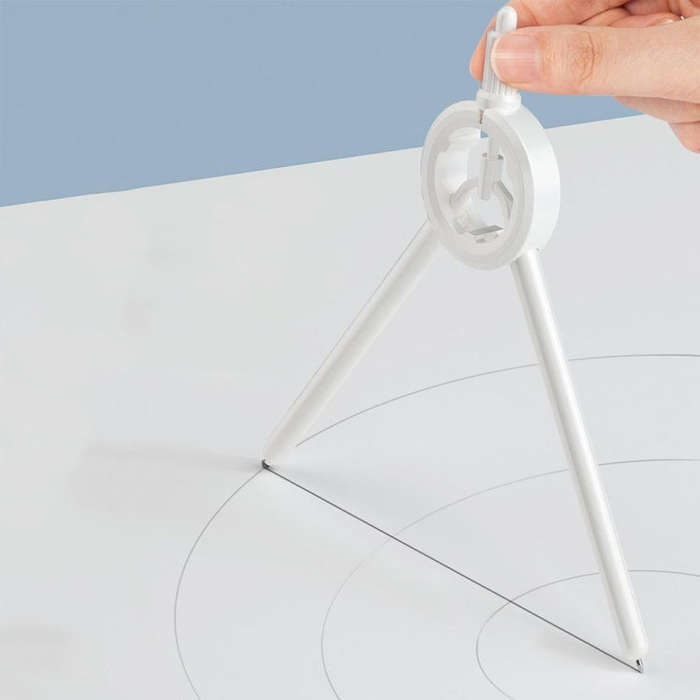Drawing Press Digital Compass Multifunctional Scale Compass(White With Refill)