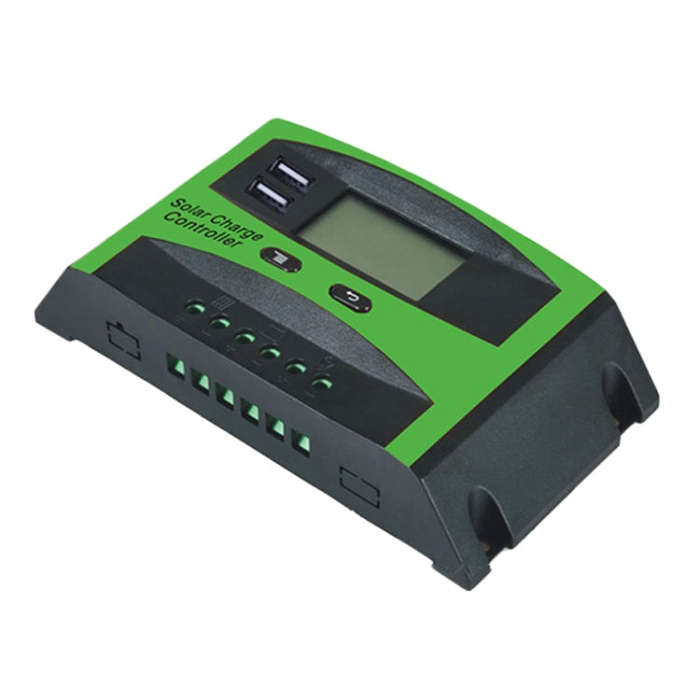 30A 12V/24V Solar Charge And Discharge Controller Dual USB Port LCD Solar Cells Panel Charge Regu...