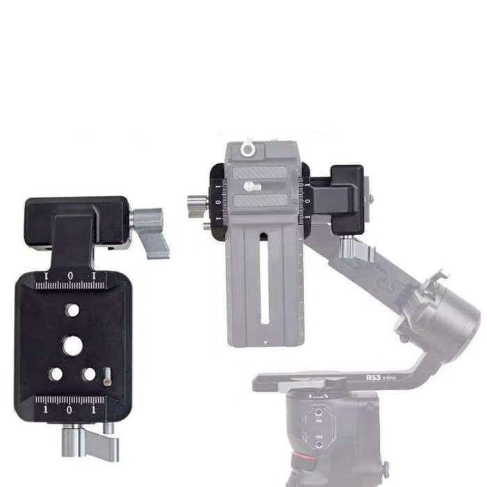 For DJI Ronin RS 3 Pro / RS 3 / RS 2 Vertical Shooting Plate Mount Stabilizer Accessories(Gray)