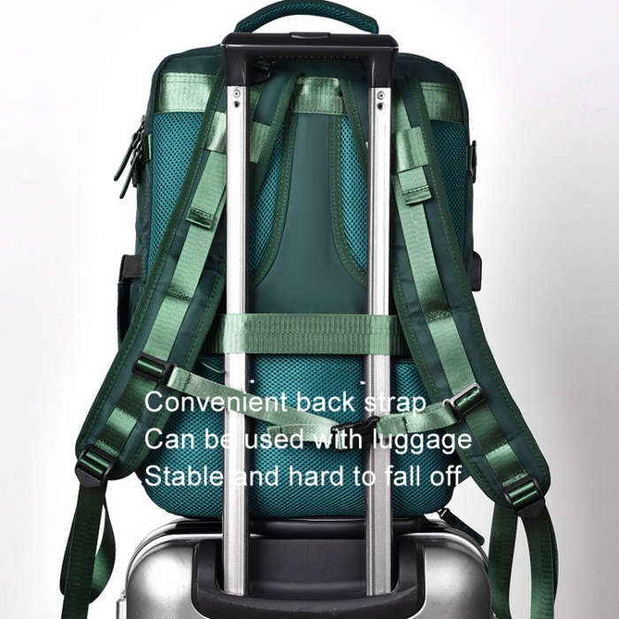 WEIXIER B692 Large Capacity Shoulder Bag Business Travel Computer Backpack(Green)