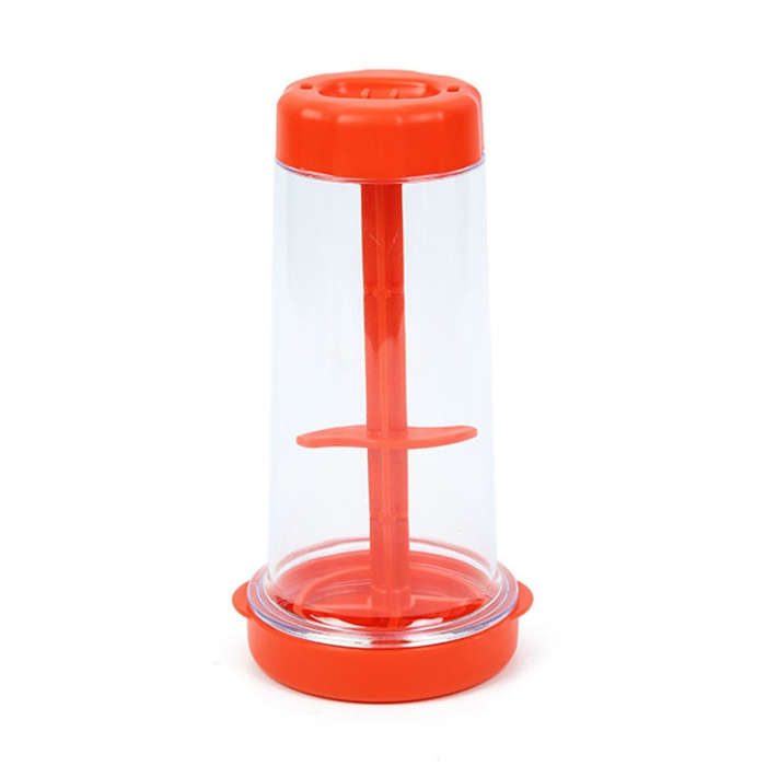 Home Handheld Rotary Flour Mixing Cup Kitchen Flour Sifter Baking Gadget(Red)
