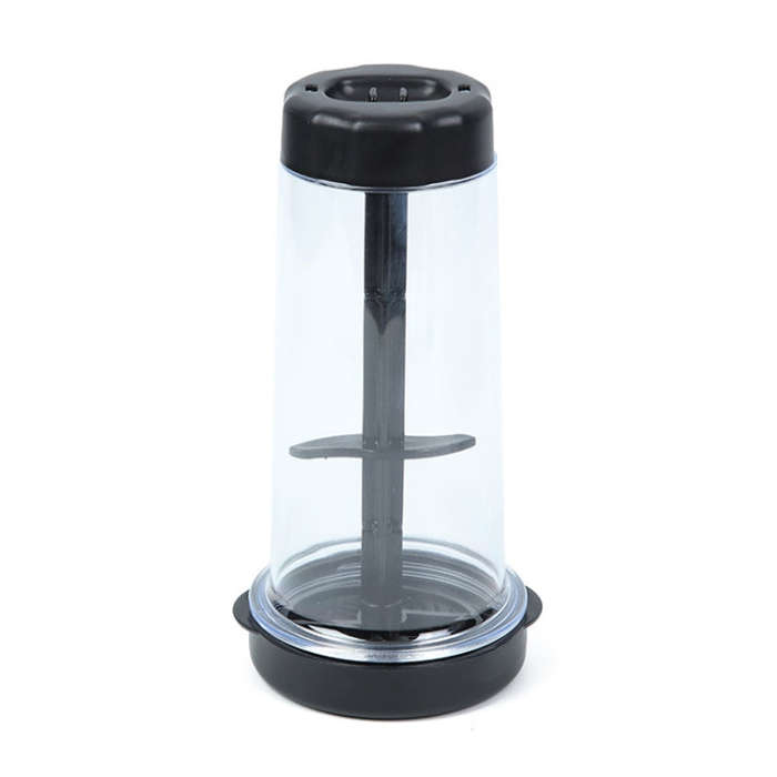 Home Handheld Rotary Flour Mixing Cup Kitchen Flour Sifter Baking Gadget(Black)