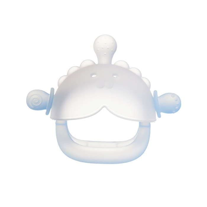 Baby Small Months Boiled Teething Toys Soothing Silicone Teether(Blue)