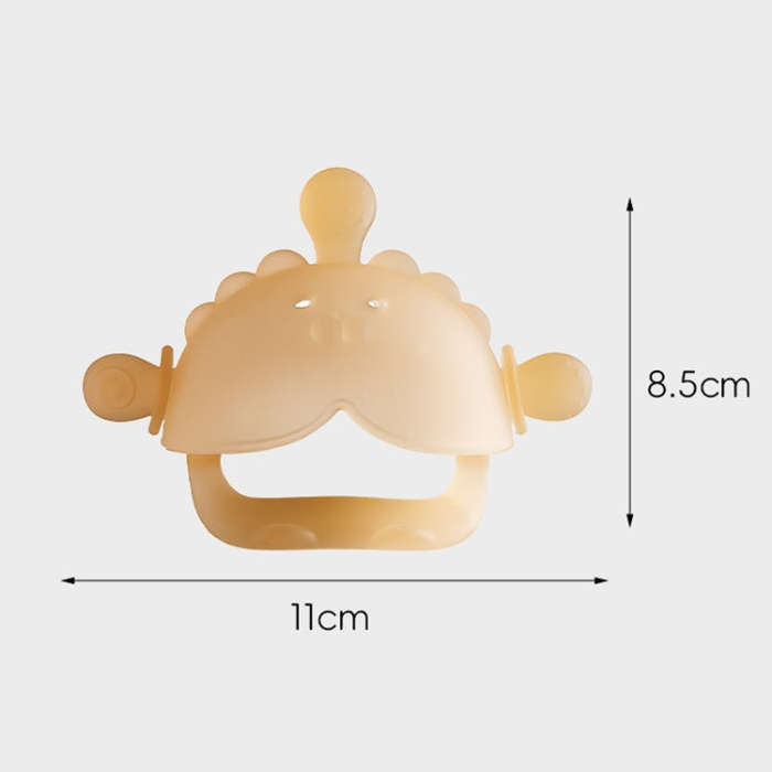 Baby Small Months Boiled Teething Toys Soothing Silicone Teether(Blue)