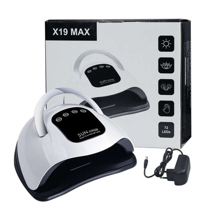 X19Max UV LED Nail Drying Lamp High Power 320W Quick Drying Nail Polish Gel Nail Dryer Light(US P...