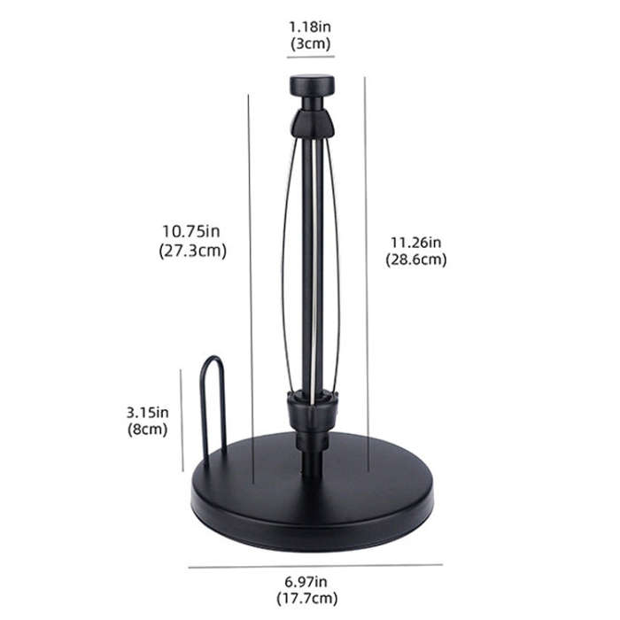 Household Stainless Steel Vertical Paper Towel Holder With Damping Dining Table Kitchen No Punch ...